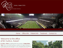 Tablet Screenshot of drcurtiskaiser.com